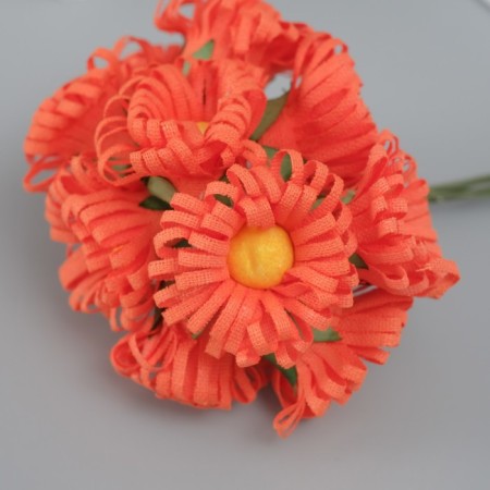 Decorative flower for creativity "Chamomile" Orange-2