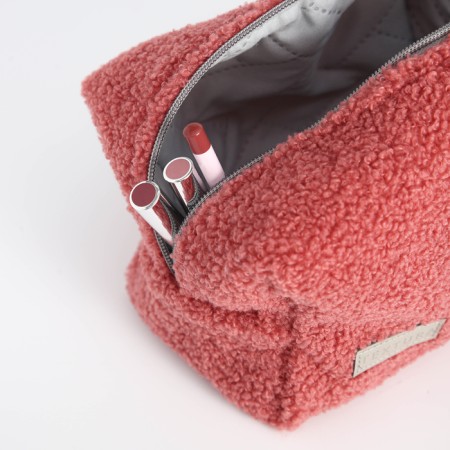 Lightning cosmetic bag, textura, pink color-6
