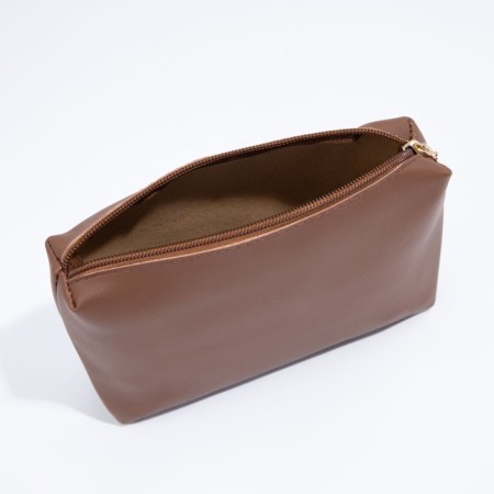 Magnet bag bag, lightning cosmetic bag, brown color-5