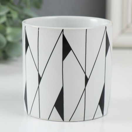 Bank for suppositories Ceramics "Abstraction" 200 ml 7.3x7.3x7.3 cm