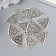 Decor for creativity Metal "A piece of pizza" silver G116B813 2x1.9 cm