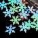 Sequins for decor "snowflakes", multi -colored