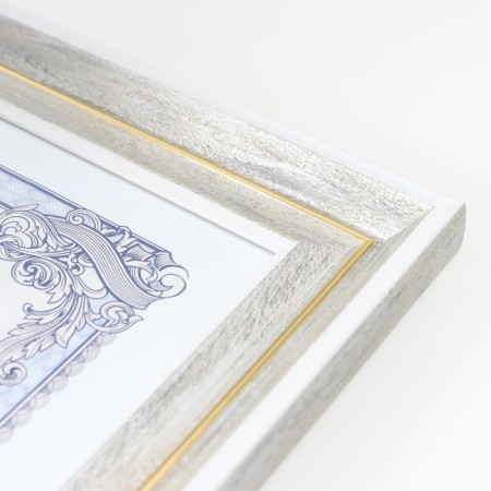 Photo frame Plastic format A4 "Norway" gray, white stroke 36.6x28 cm-3