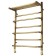 Domoterm water heated towel rail "Orpheus" P7, 500x700 mm, with a shelf, bronze