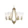 Suspended chandelier Ambrella Light, Traditional, TR3231, 6HE14, Brass