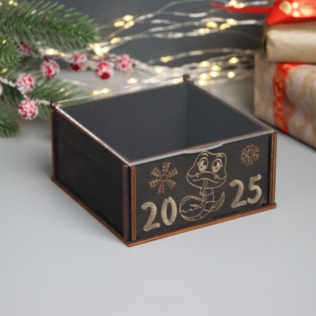 New Year's box "Snake 2025" 6x12x12 cm