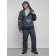 Male winter ski costume, size 56, dark gray color