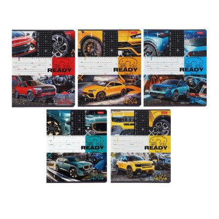 Notebook of 12 sheets in a cage on a clip "SUVs", mix