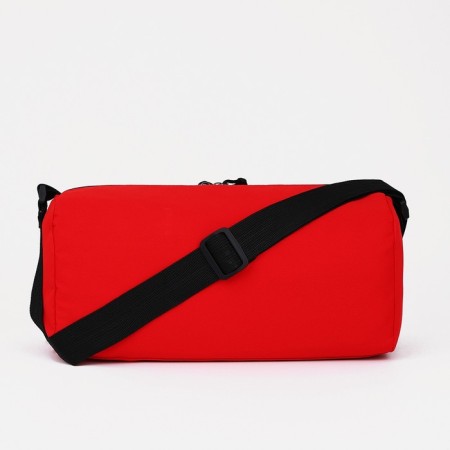 Sports bag with lightning, external pocket, red color-3