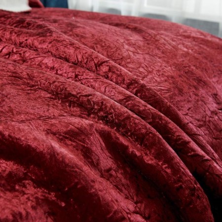 "Undine" bedspread, size 220x240 cm, burgundy color-5