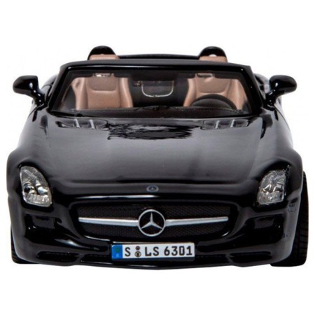 BBURAGO Mercedes-Benz SLS AMG Roadster, Die-Cast, 1:32, Black color-3