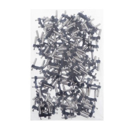 Reinforcement of the fork, 16 A, 250 V, diam. pin 4.8 mm, black, set (100 pcs)-2