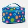 Cosmetic bag with a zipper, with a mirror, blue color