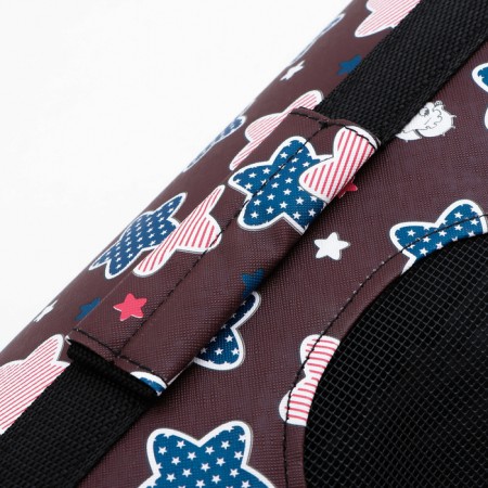Animal bar bag "Star", size m, 40 x 21 x 27 cm, burgundy-4