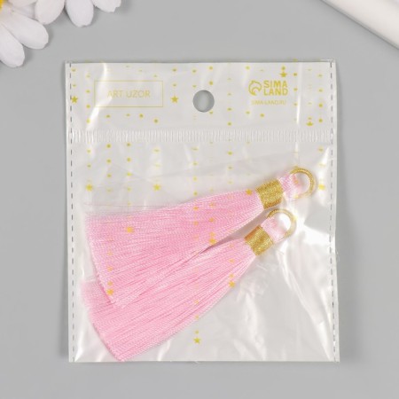 Decor for creativity Textile "Brush. Olivia" Pink set 2 pcs 8x1.2 cm-3