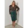 Female skirt, size 68, green color