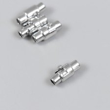Magnetic housing fastener for the cord silver 0.3x1.5 cm