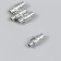 Magnetic housing fastener for the cord silver 0.3x1.5 cm
