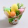 Easter decor "Basket with eggs" 11x11x12 cm
