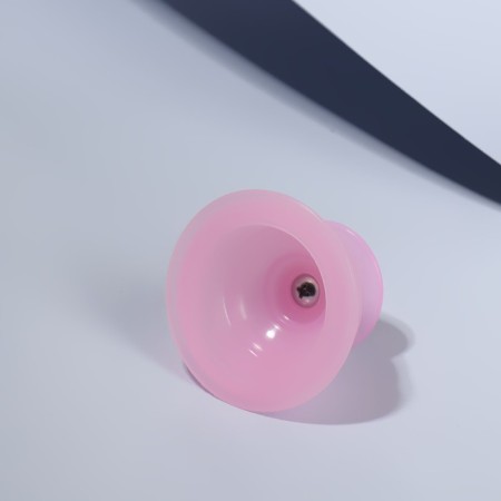 Vacuum can for massage, silicone, 6.5 × 4.3 cm, pink color-3