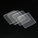Furniture square tundra, 70x70 mm, 4 pcs., Transparent