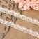 Knitted lace, 15 mm × 15 ± 1 m, beige color
