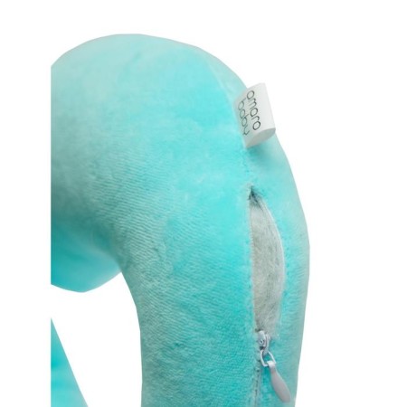 Soft Bagel neck pillow, size 23x28 cm, blue color-6
