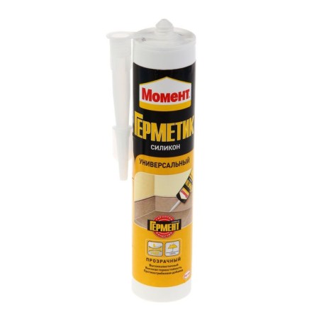 Silicone sealant "Moment", universal, transparent, 280 ml