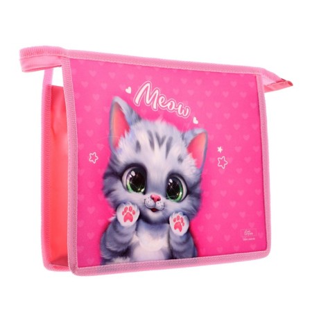 Folder for notebooks A5, 190 x 230 x 50 mm, lightning from above, plastic, calligrata "cat"-1