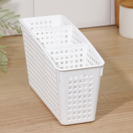 Organizer with partitions "Loft", 24.5 × 9.5 × 14 cm, white color-2