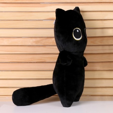 Soft toy "cat", 30 cm, black color-1