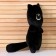 Soft toy "cat", 30 cm, black color