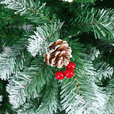 Christmas tree "hoarse with berries" metal stand, 240 cm d of the lower tier 145 cm 1577 branches-1