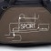 Sports bag, 3 parts on zippers, external pocket, long belt, black color/hack