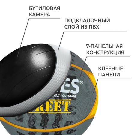 Basketball ball Torres Street, B02417, size 7-2