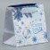 Laminated square "Snowflakes", 14 x 14 x 9 cm, New Year