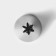 Konfinett confectionery “Closed star”, D = 3 cm, output 1.2 cm, stainless steel