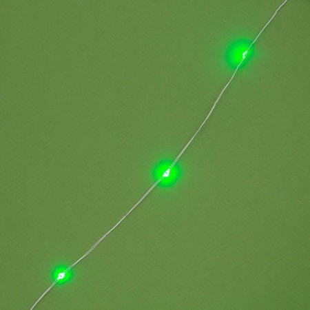 Garland "thread" 20 m dew, IP44, silver thread, 200 led, green glow, 2 modes, solar battery-6