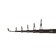 The Volzhanka television rod, 7 sections, test up to 100 g, 3.9 m, black color