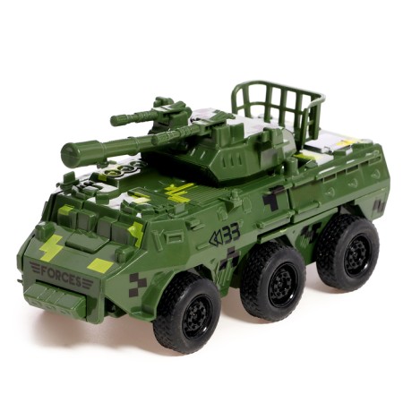 The robot "Armored transporter", inertial, is transformed in a collision-4