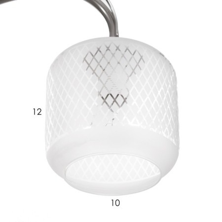 Cell chandelier Betty 5x40W E14 chrome 54x54x29 cm-5