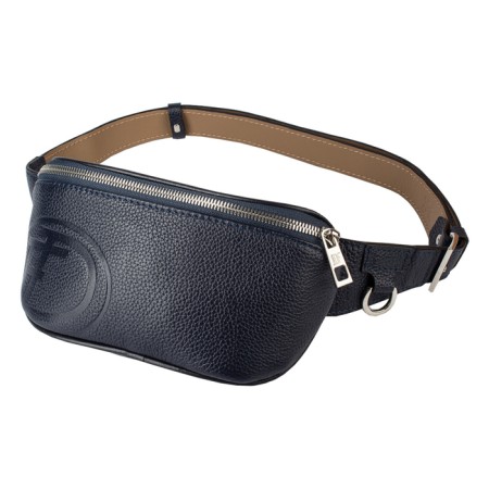Waist bag, lightning department, adjustable belt, dark blue color