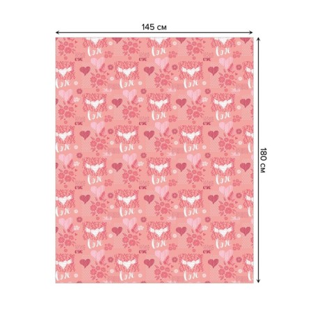 Tablecloth on the table “Pictures with love”, rectangular, oxford, size 145x180 cm-1