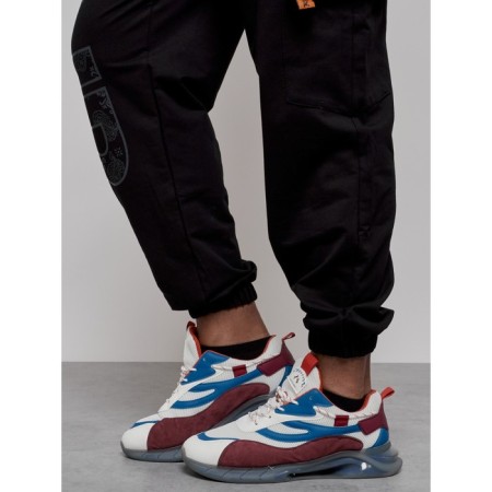Joggers male, size 48, black color-14