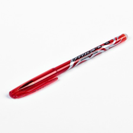 Gel handle with erased ink 0.5 mm, red rod, tinted body (write pale)