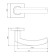 Separate handle Sigma JK SN/CP-3, 105 mm, color nickel, chrome