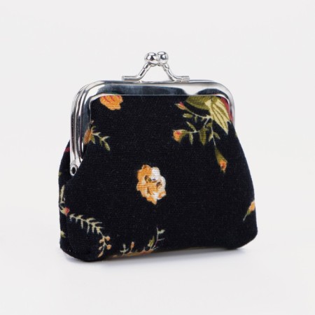 Women's wallet on the farmar, black color-1