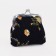 Women's wallet on the farmar, black color