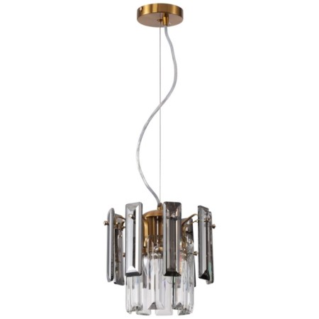 Suspension lamp TON 2XE14 40W, size 22x22x50-100 cm, bronze color