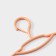 Shoulders - hangers for clothes with a lock on a hook, 39.5 × 20 cm, 5 pcs, color orange color